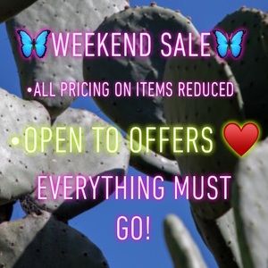 ♥️WEEKEND SALE! ♥️
ALL ITEMS HAVE BEEN REDUCED!